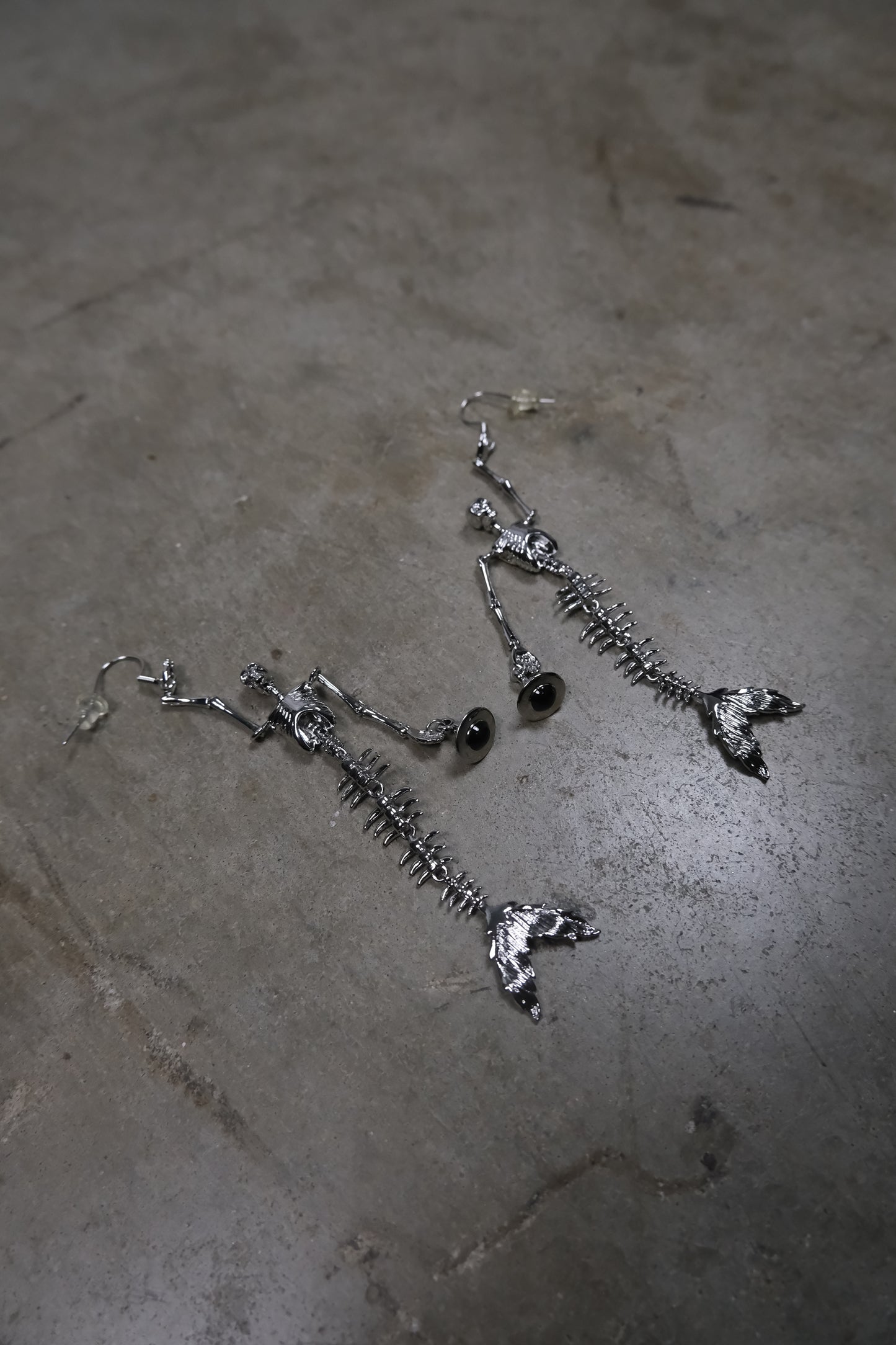Vivienne Westwood Mermaid Skeleton Earrings