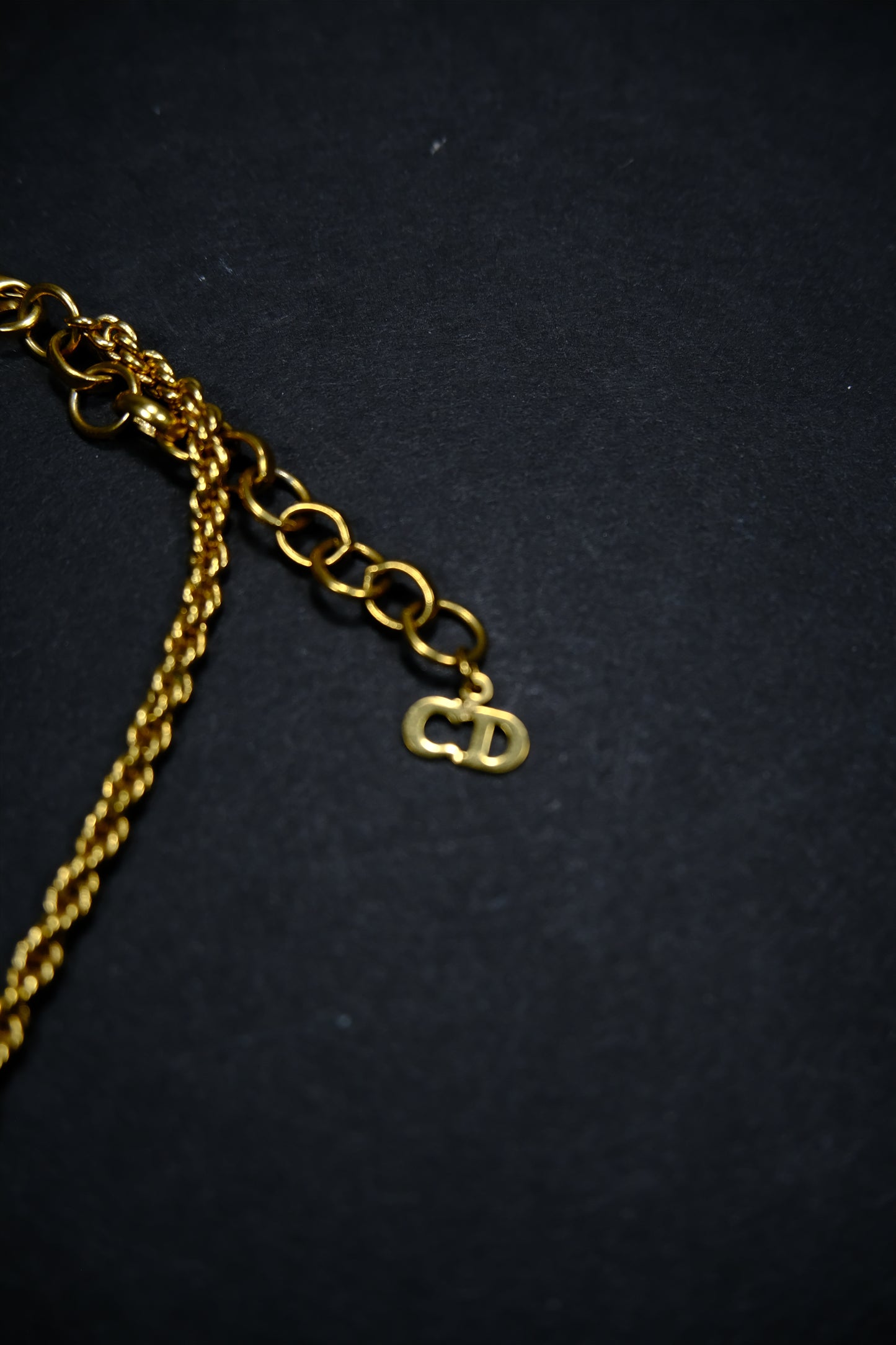 Dior Mini Swarovski Cuban Necklace