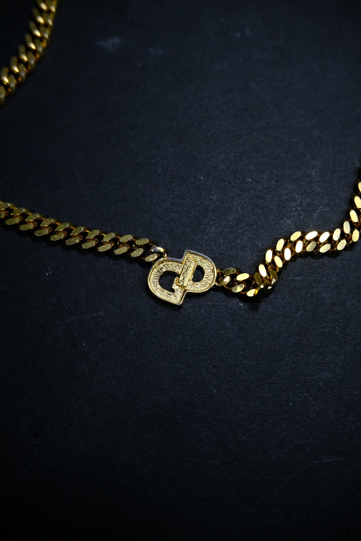 Dior Mini Swarovski Cuban Necklace
