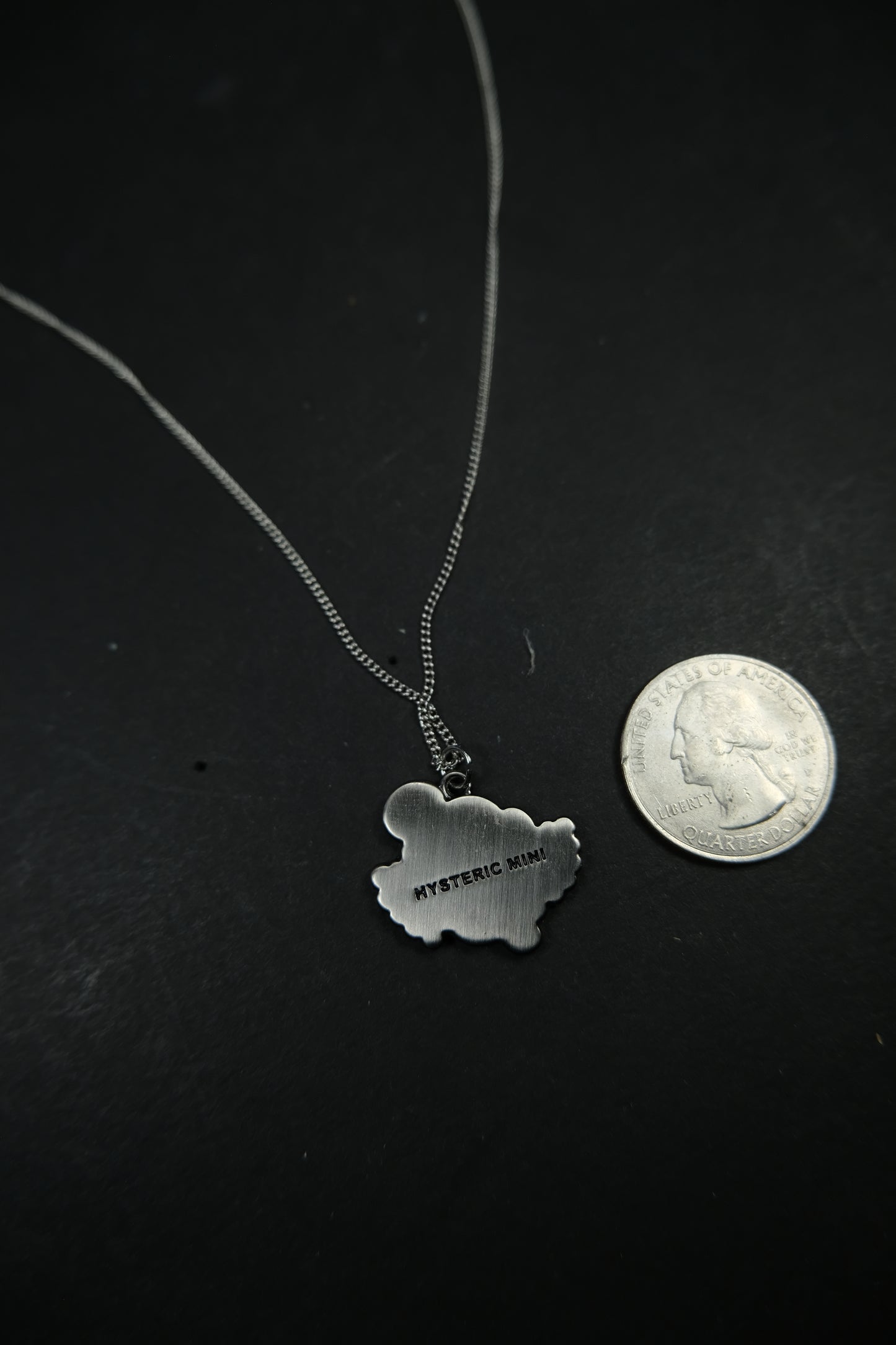 Hysteric Glamour Silver Brushed Necklace
