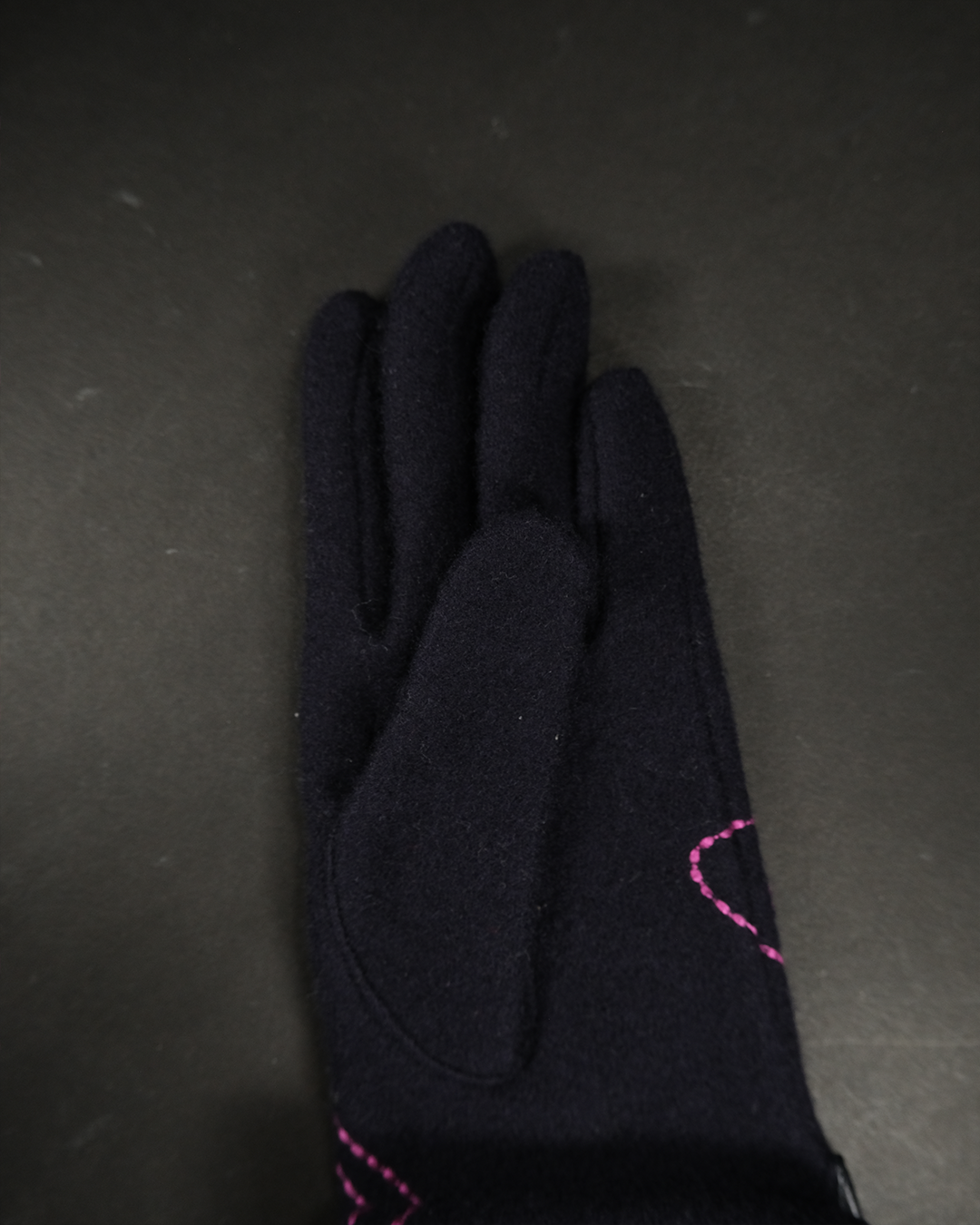 Vivienne Westwood Pink Embroidery Wool Gloves