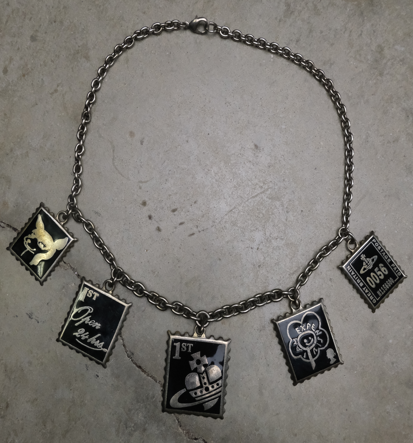 Vivienne Westwood Late 90s Stamp Necklace