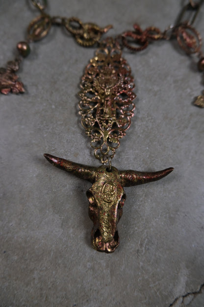 Jean Paul Gaultier 90s Bull Sample Necklace