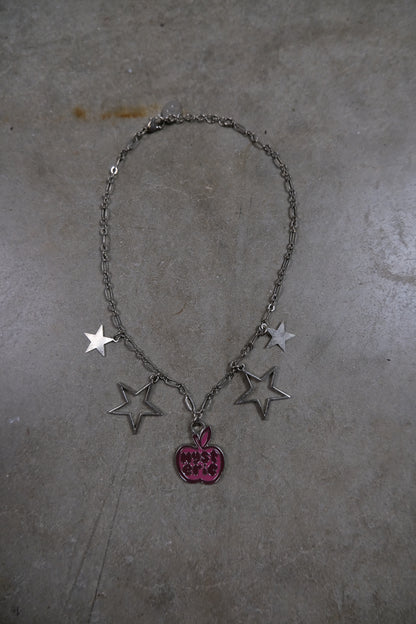 2000s Hysteric Glamour Pink Apple Necklace