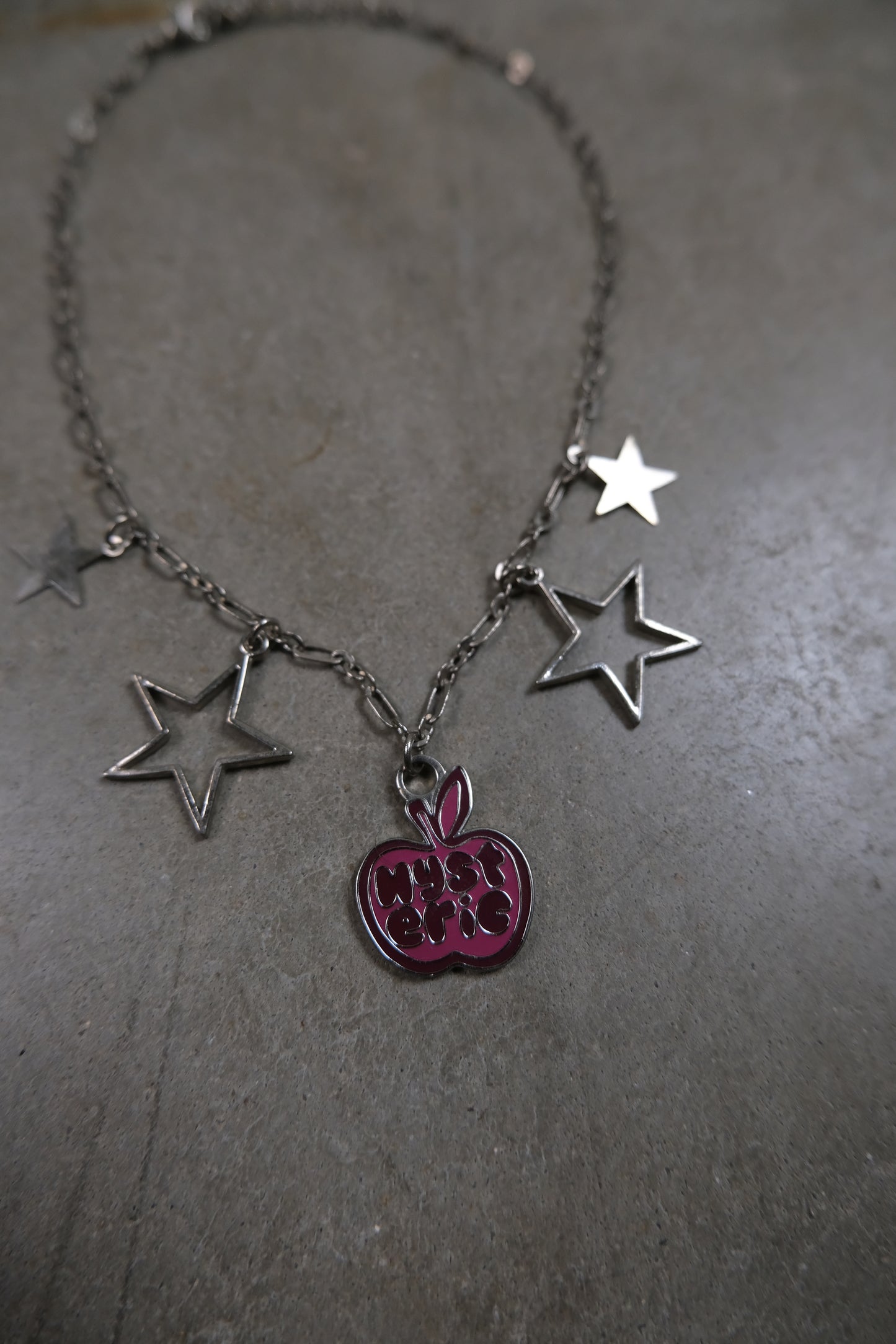 2000s Hysteric Glamour Pink Apple Necklace