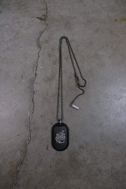 Dolce & Gabbana Anchor Dog Tag Necklace