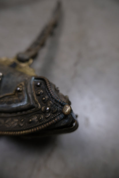 Antique Tibetan Leather Pouch