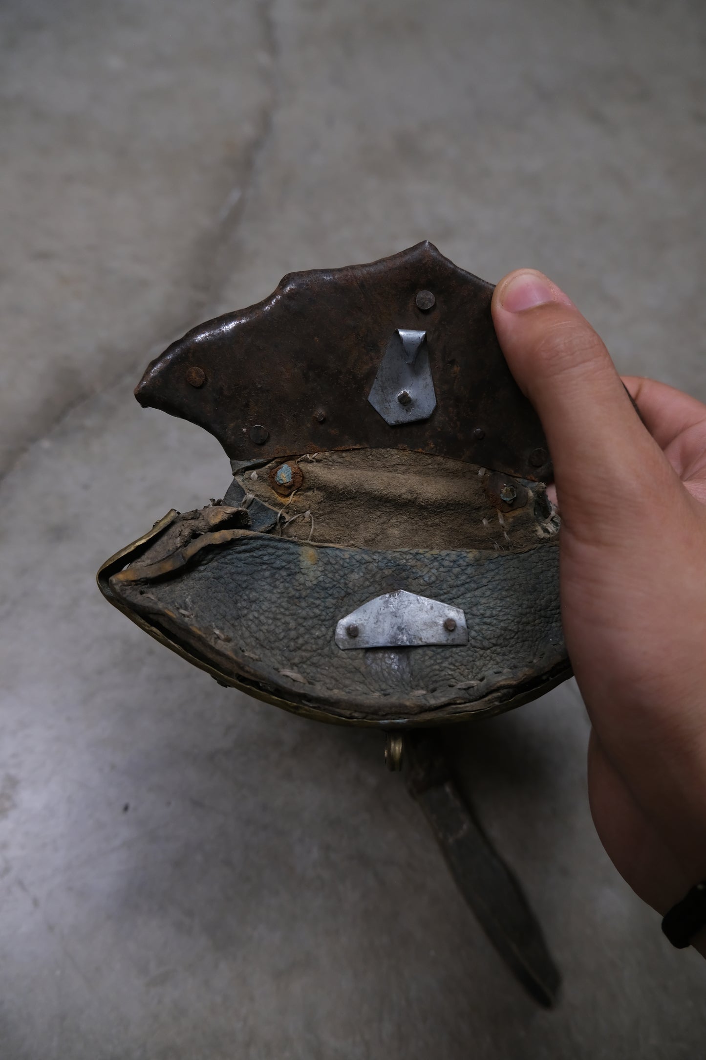 Antique Tibetan Leather Pouch