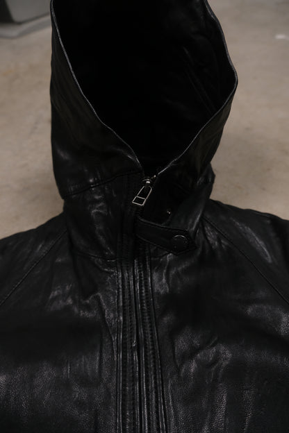 Avirex Rex Hooded Leather Jacket