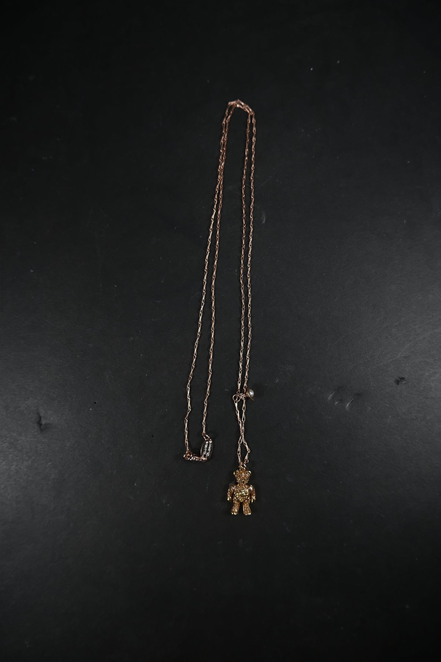 Vivienne Westwood Rose Gold Bear Necklace