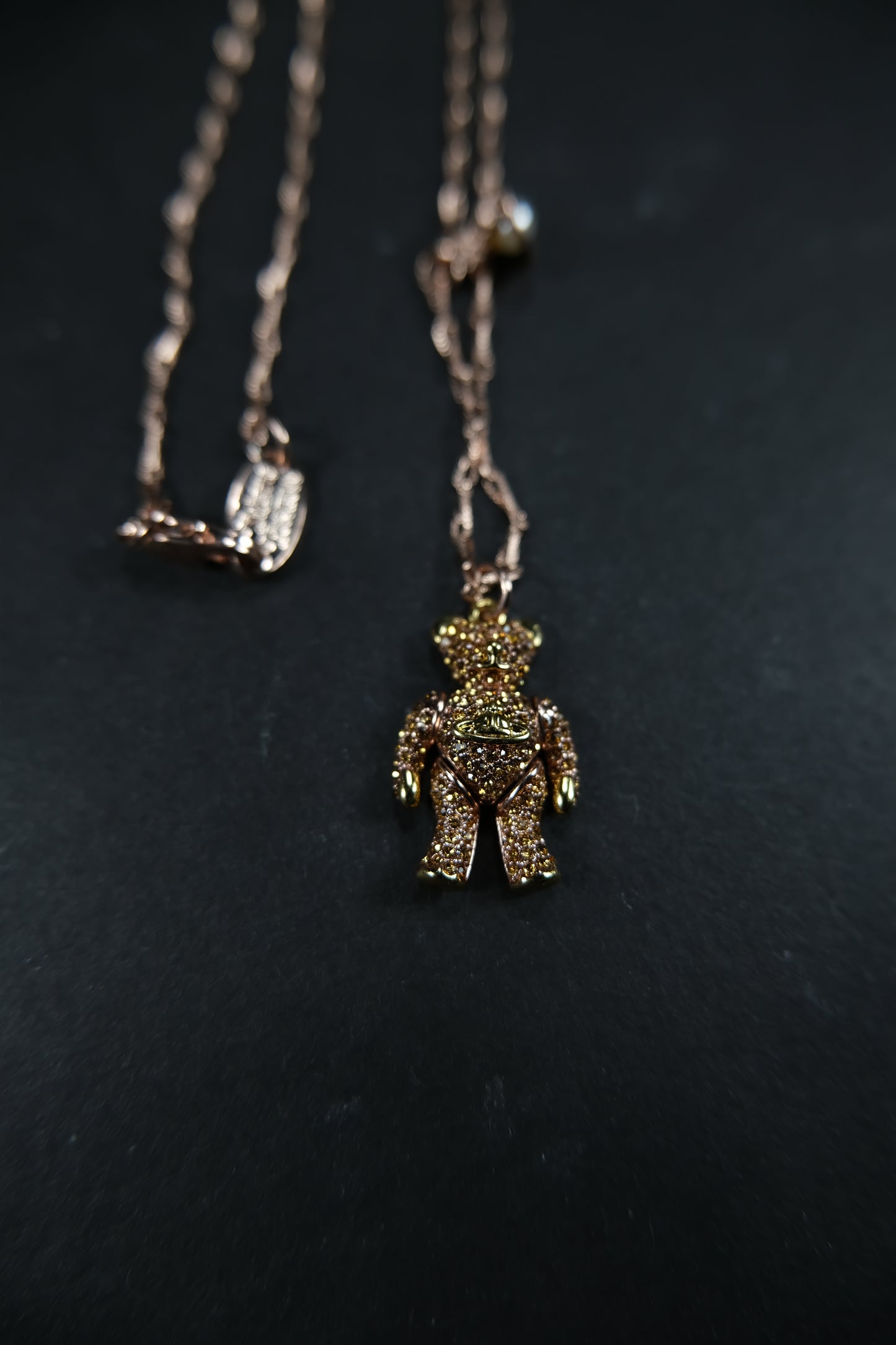 Vivienne Westwood Rose Gold Bear Necklace