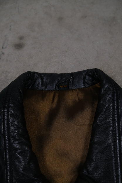 Valentino Leather & Silk Jacket