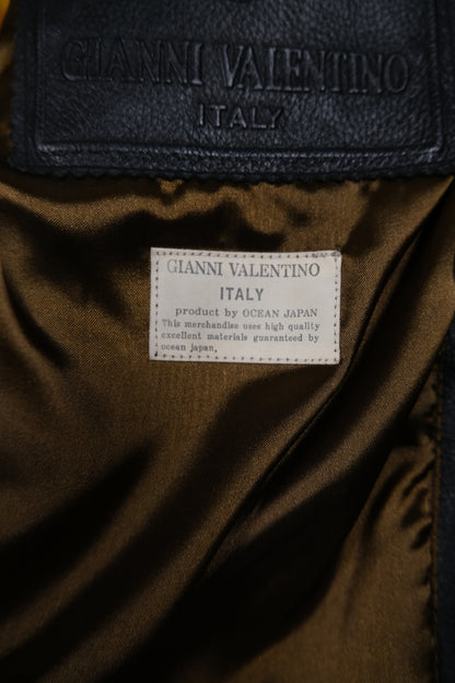 Valentino Leather & Silk Jacket