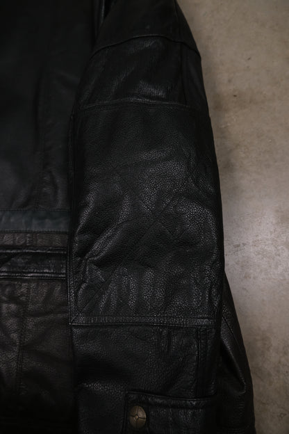 Valentino Leather & Silk Jacket