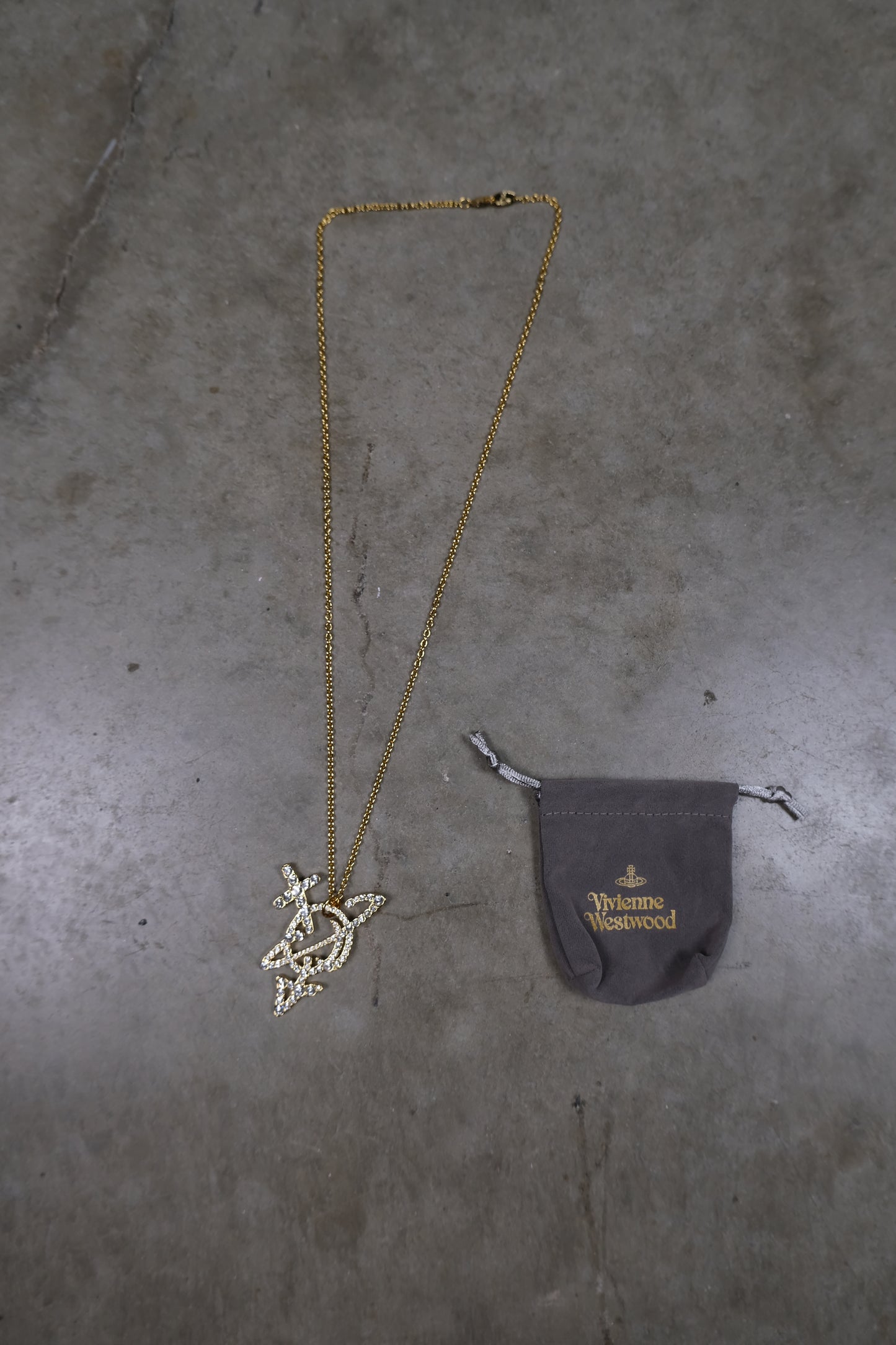 Vivienne Westwood Gold Outline Necklace