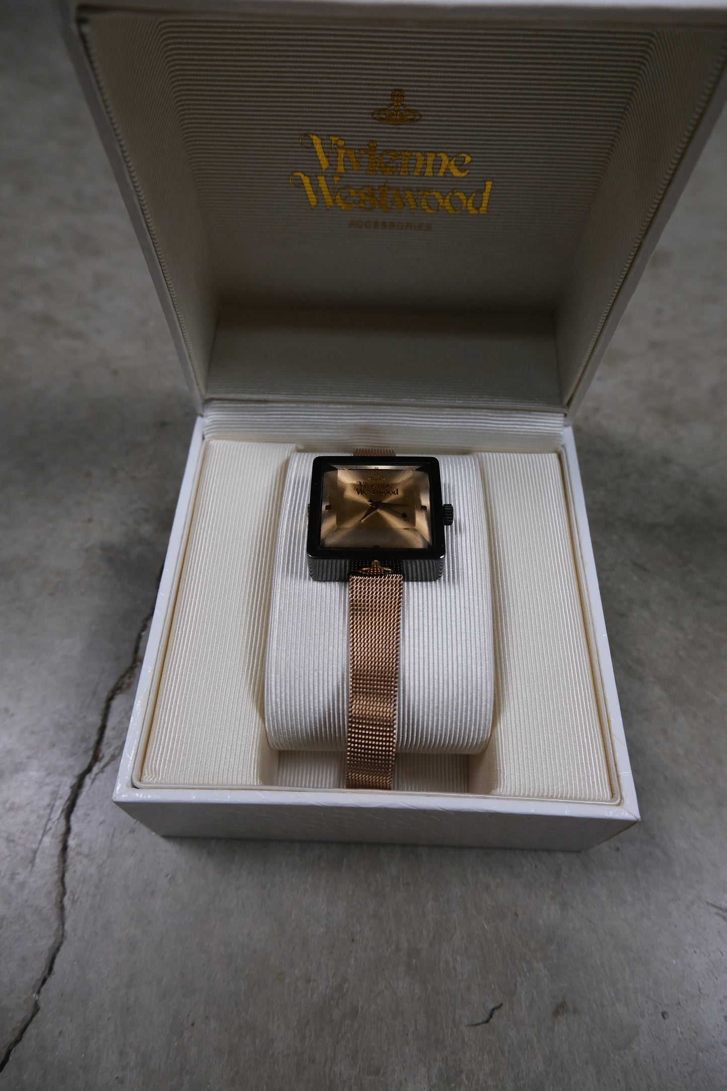 Vivienne Westwood Golden Sqaure Watch