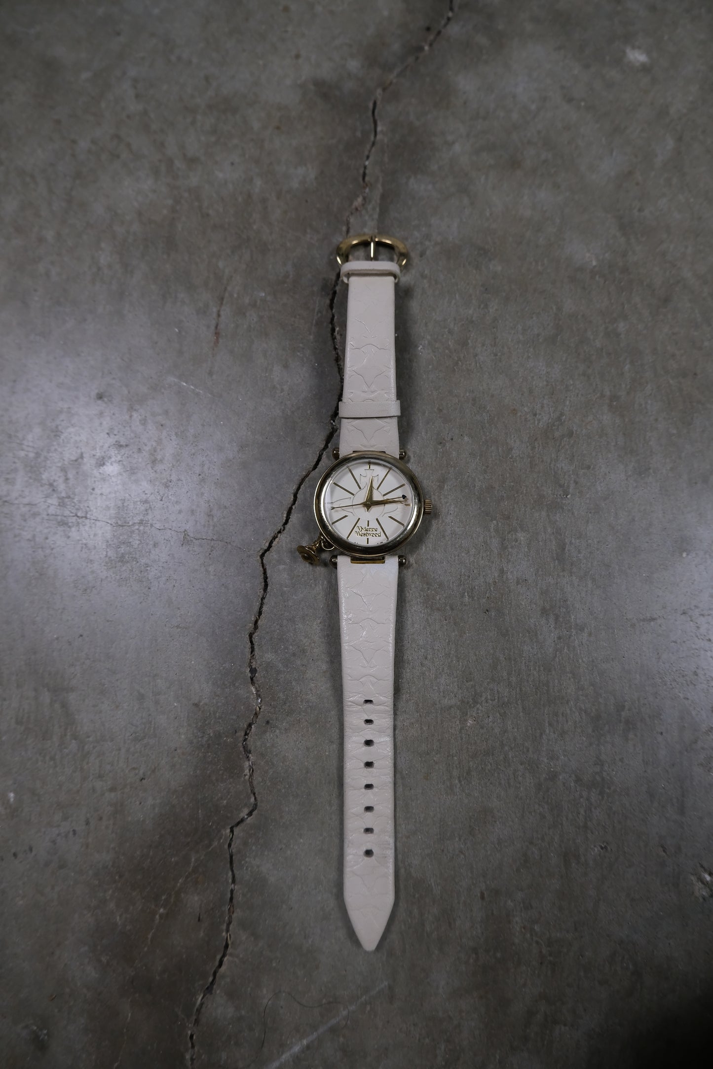 Vivienne Westwood White Embossed Watch