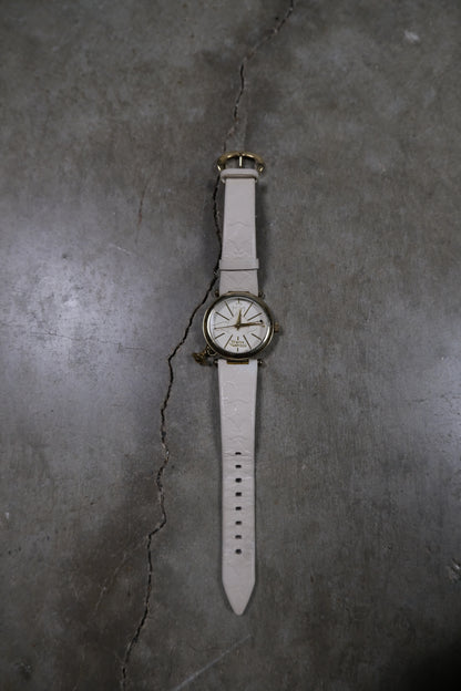 Vivienne Westwood White Embossed Watch