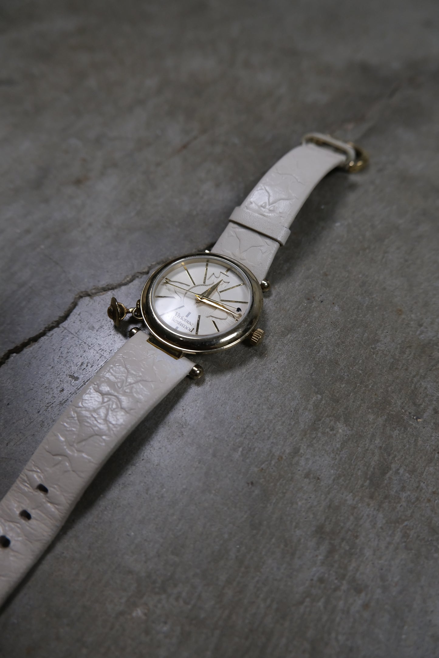 Vivienne Westwood White Embossed Watch