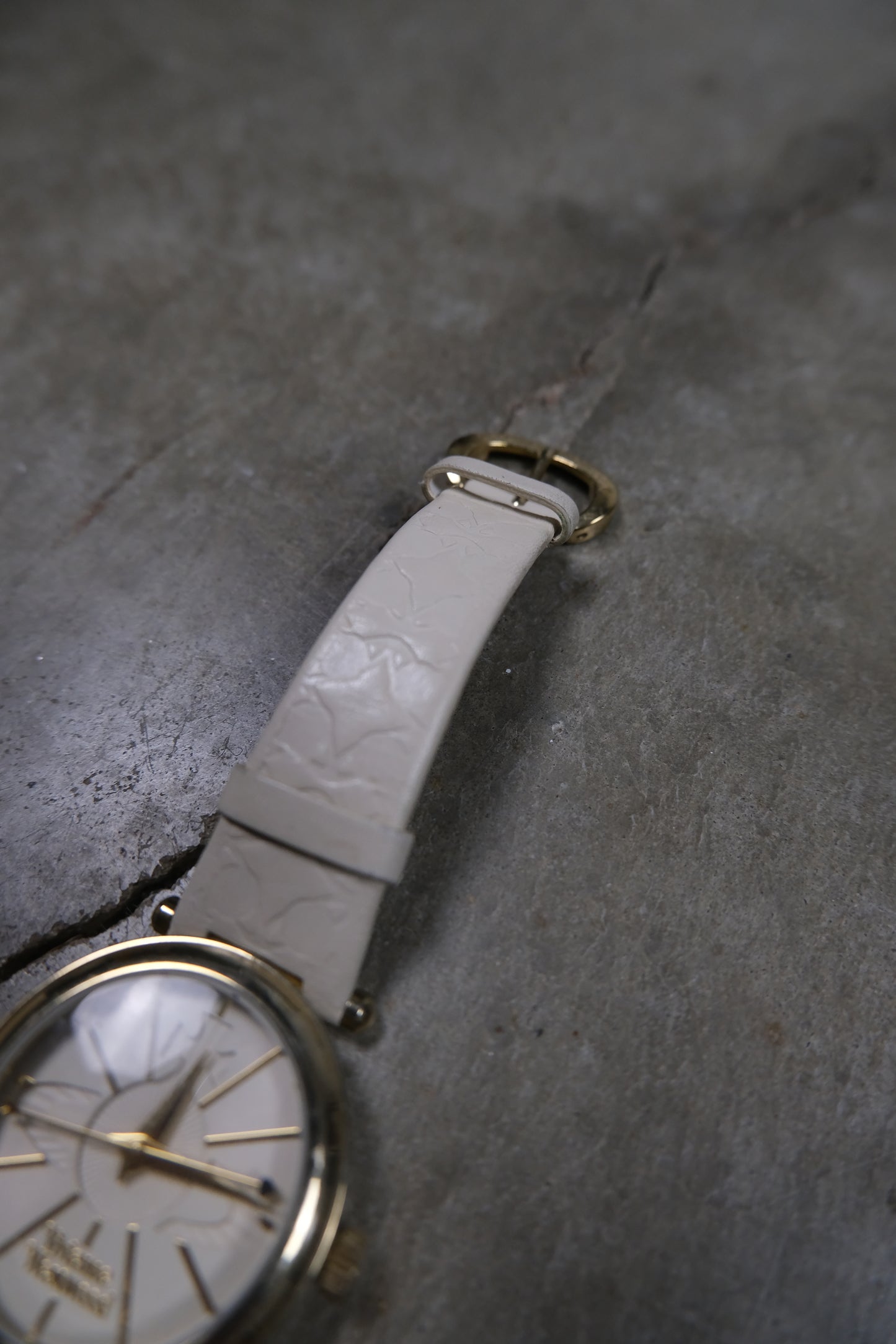 Vivienne Westwood White Embossed Watch