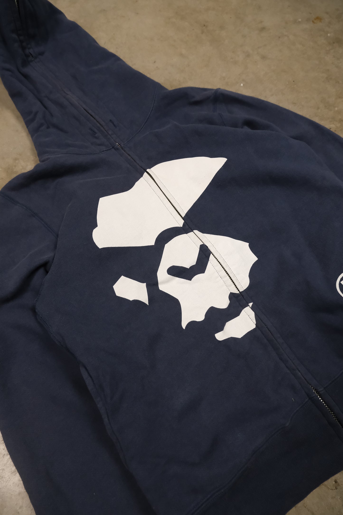 BAPE Navy Full Zip Hoodie