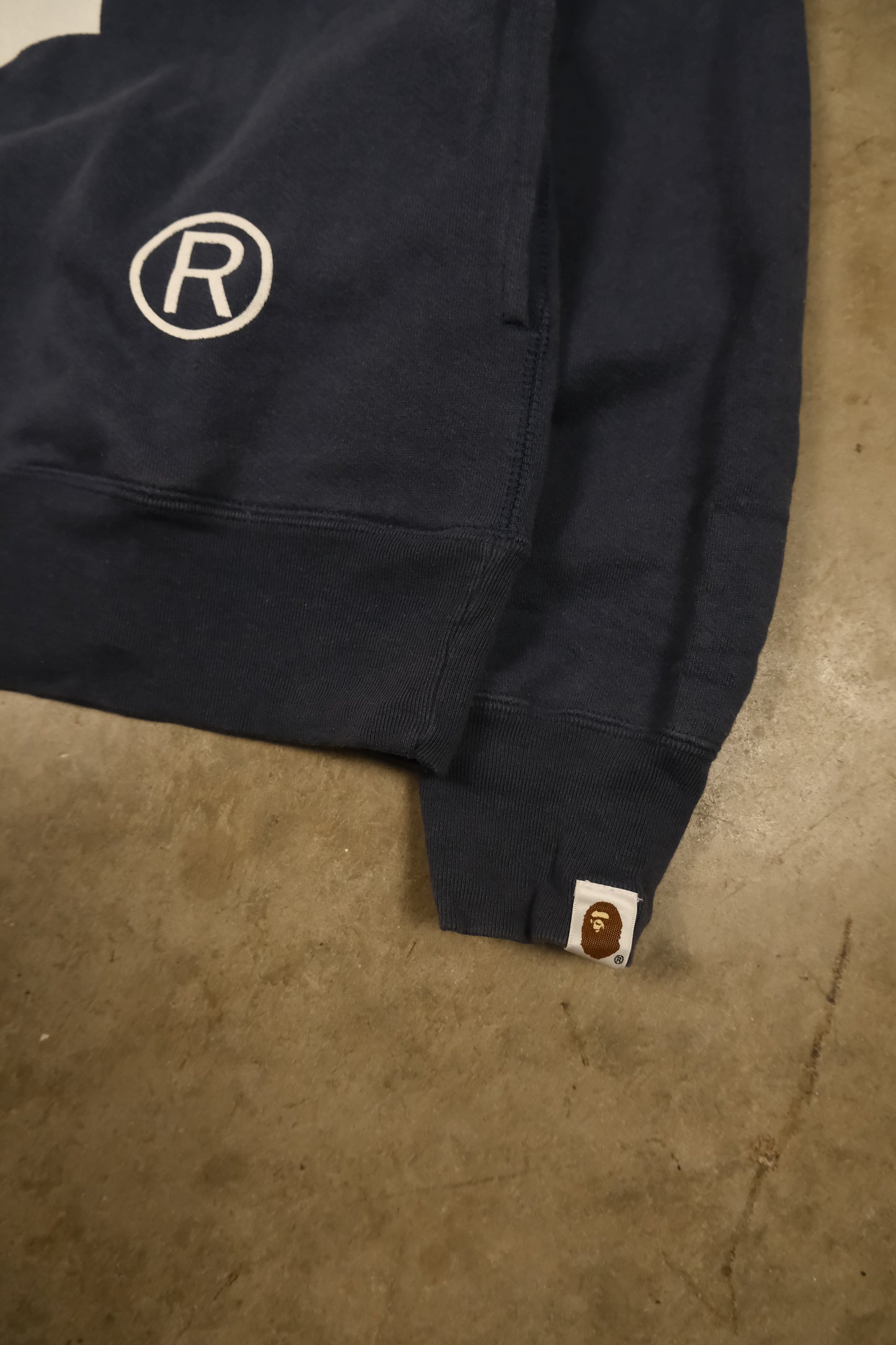 BAPE Navy Full Zip Hoodie