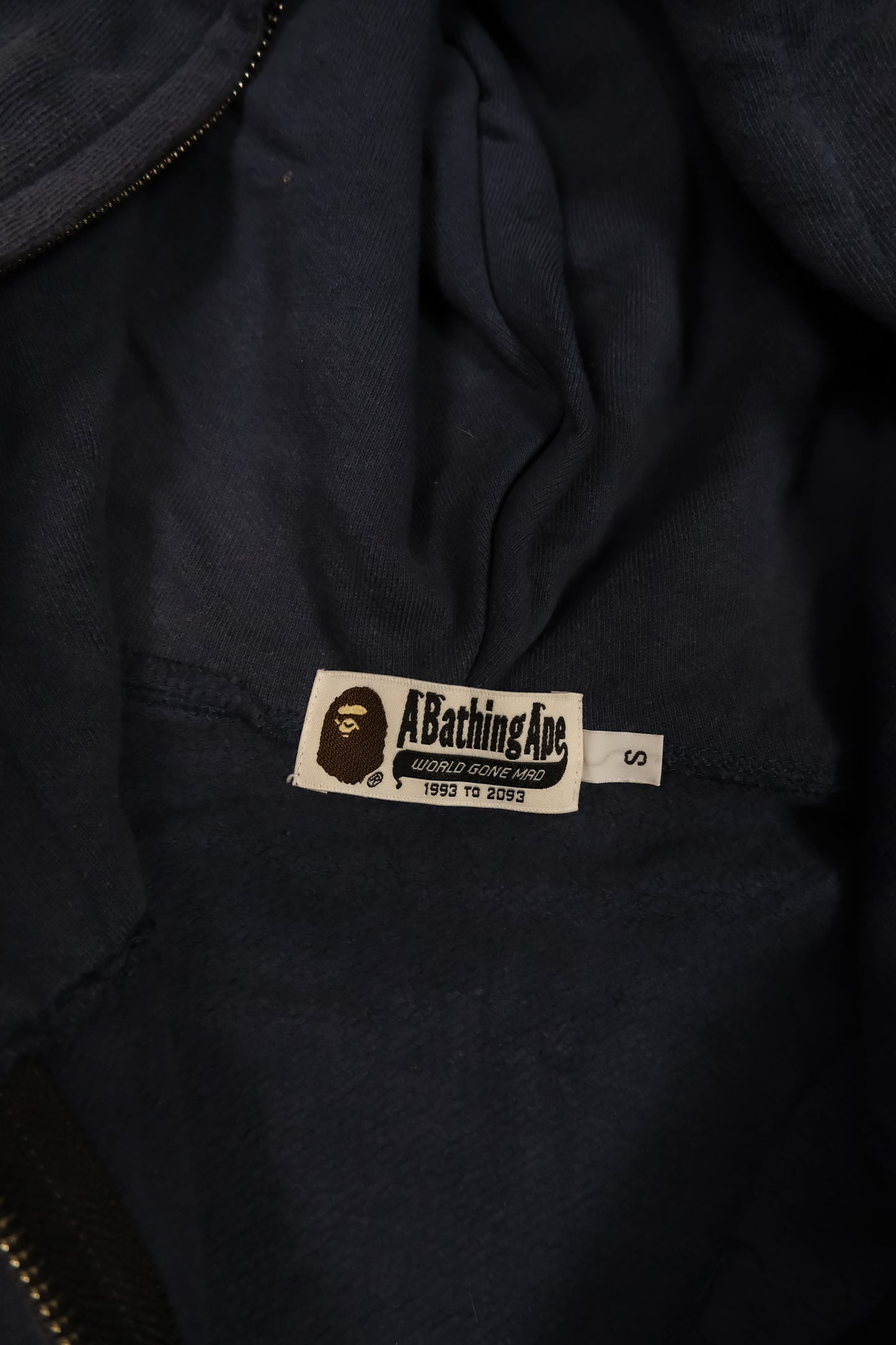 BAPE Navy Full Zip Hoodie