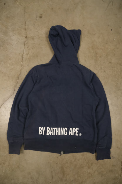 BAPE Navy Full Zip Hoodie