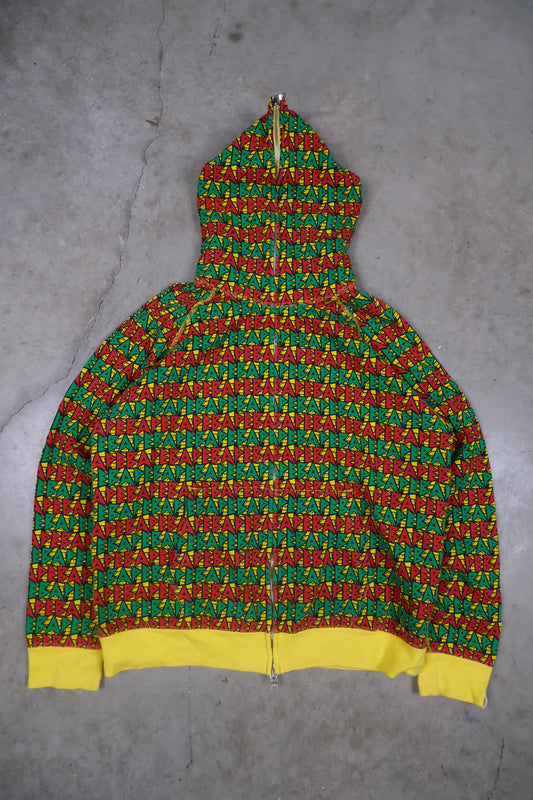 BAPE Rasta Full Zip Hoodie