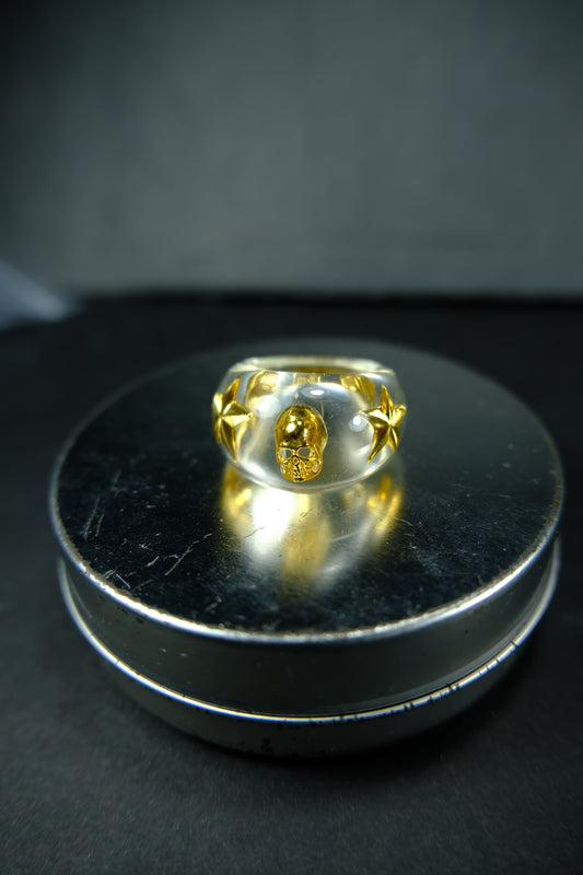 Hysteric Glamour Golden Skull Ring