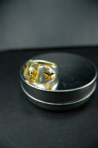 Hysteric Glamour Golden Skull Ring