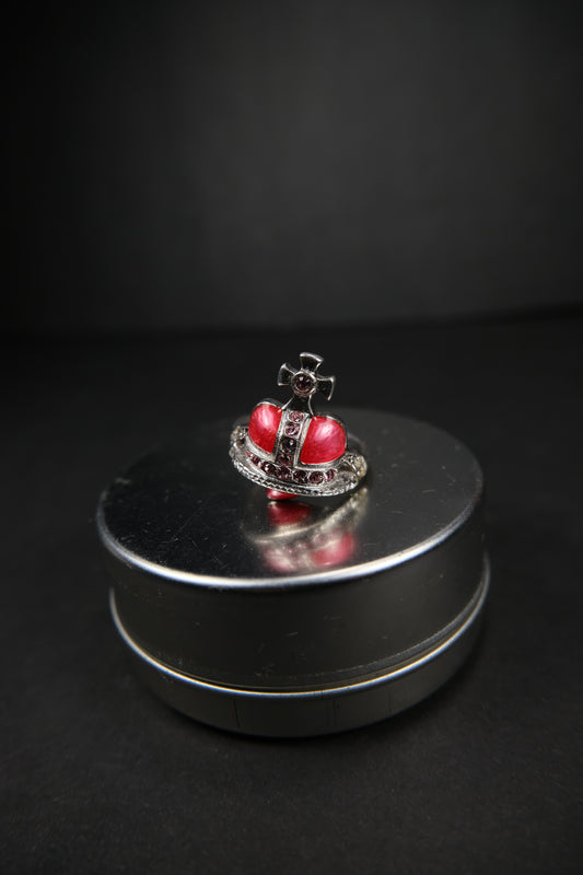 Vivienne Westwood 2002 Silver Diamante Ring