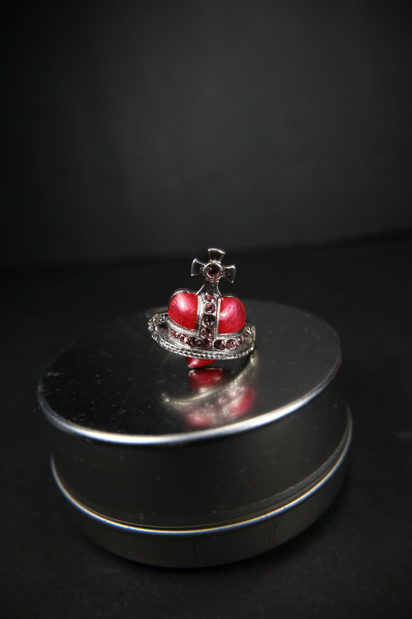 Vivienne Westwood 2002 Silver Diamante Ring