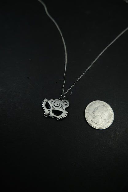 Hysteric Glamour Silver Brushed Necklace