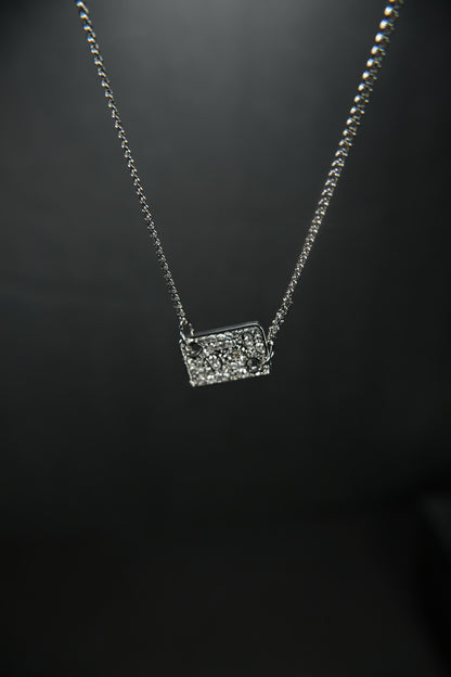 Vintage Crystal Dior Letter Necklace