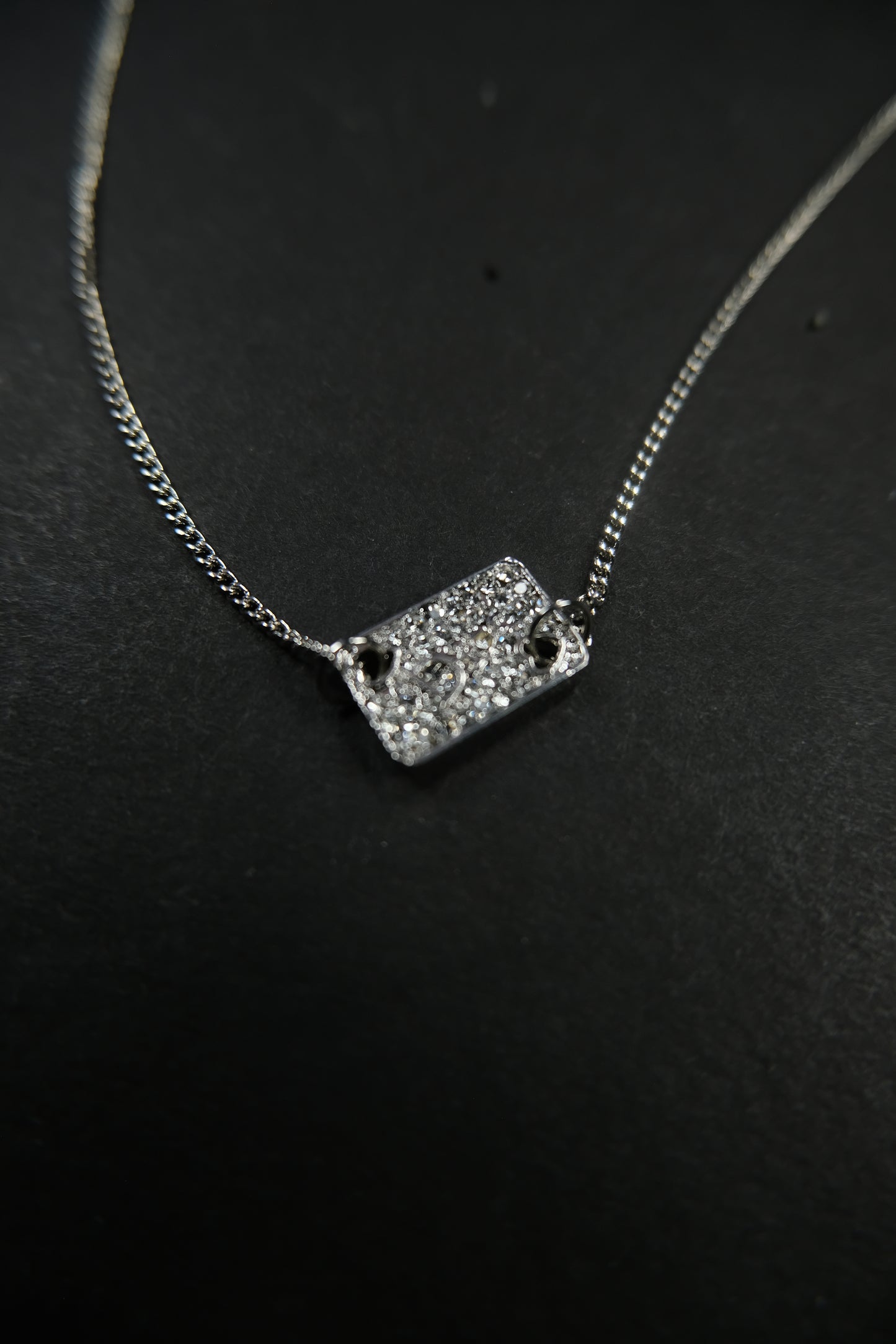 Vintage Crystal Dior Letter Necklace