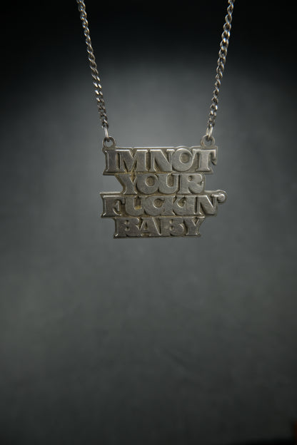 Hysteric Glamour Sterling Silver INYFB Necklace
