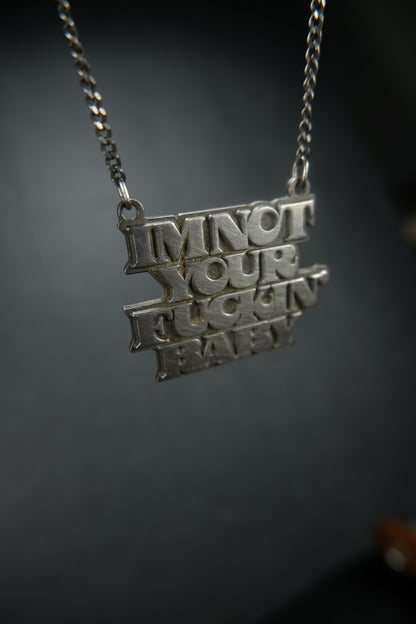 Hysteric Glamour Sterling Silver INYFB Necklace