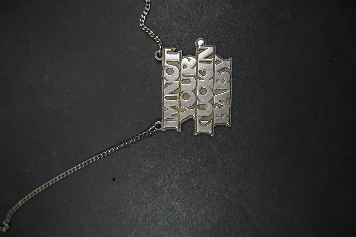 Hysteric Glamour Sterling Silver INYFB Necklace