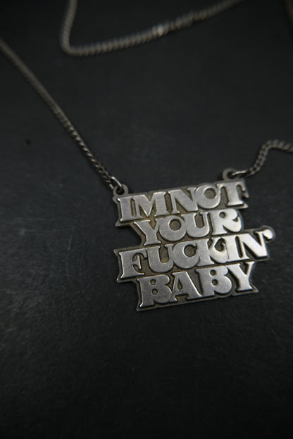 Hysteric Glamour Sterling Silver INYFB Necklace