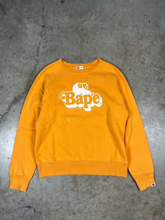 BAPE Orange Crewneck