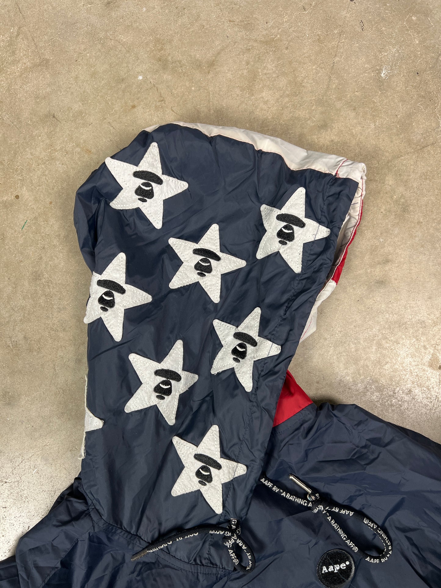 AAPE US Flag Windbreaker (XL) fits like M-L