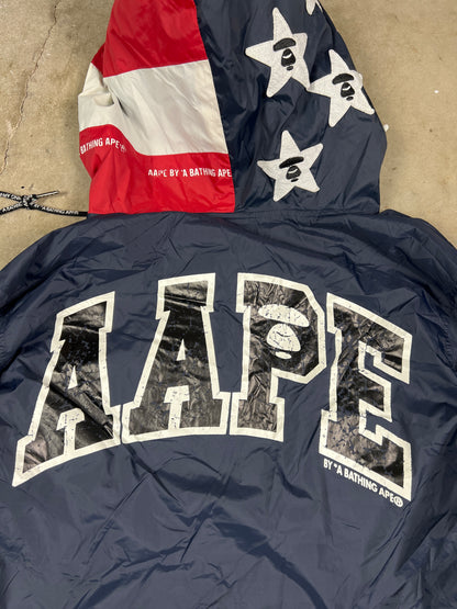 AAPE US Flag Windbreaker (XL) fits like M-L