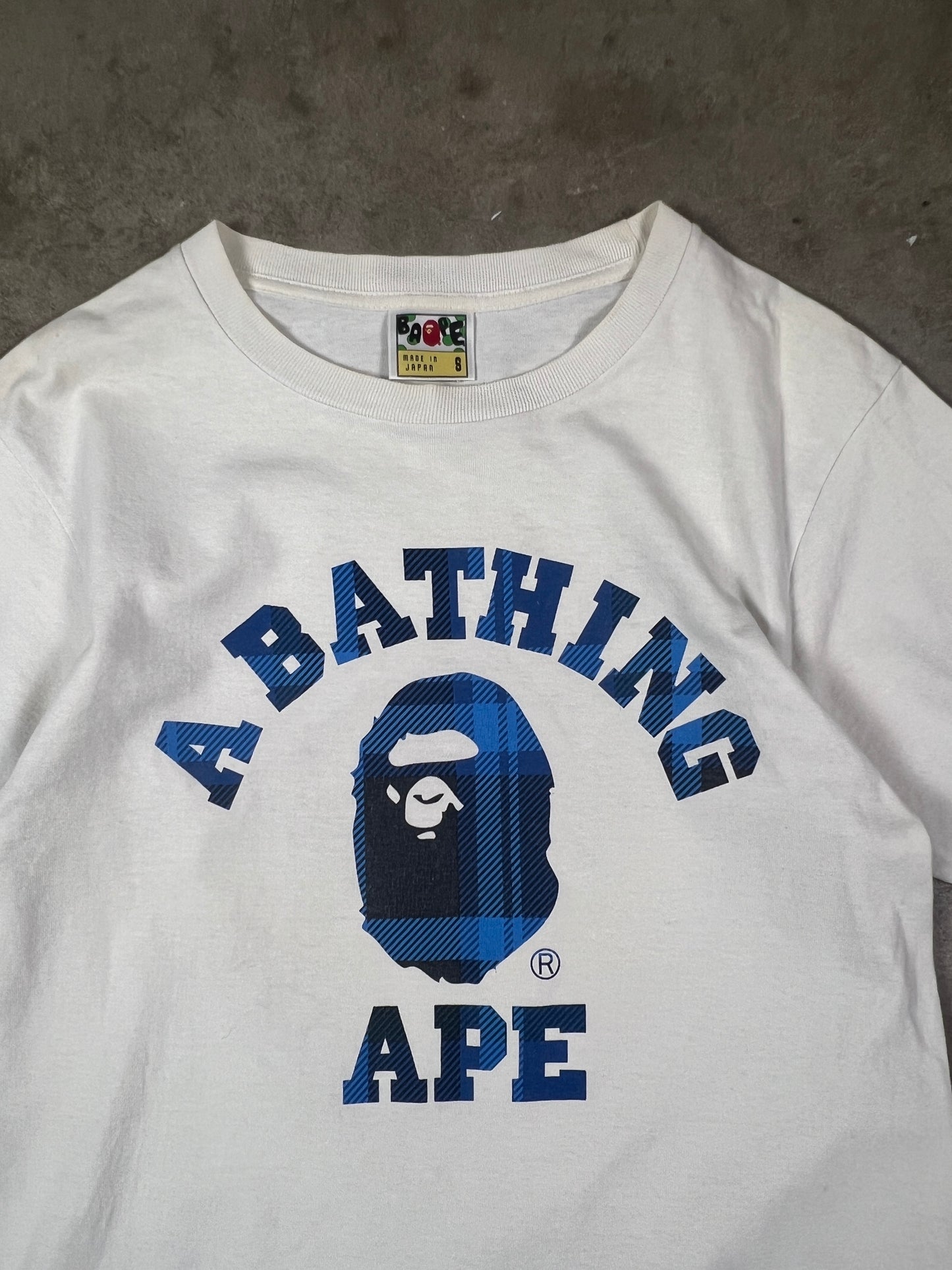 Bape 2004 Plaid Logo T-Shirt (M)