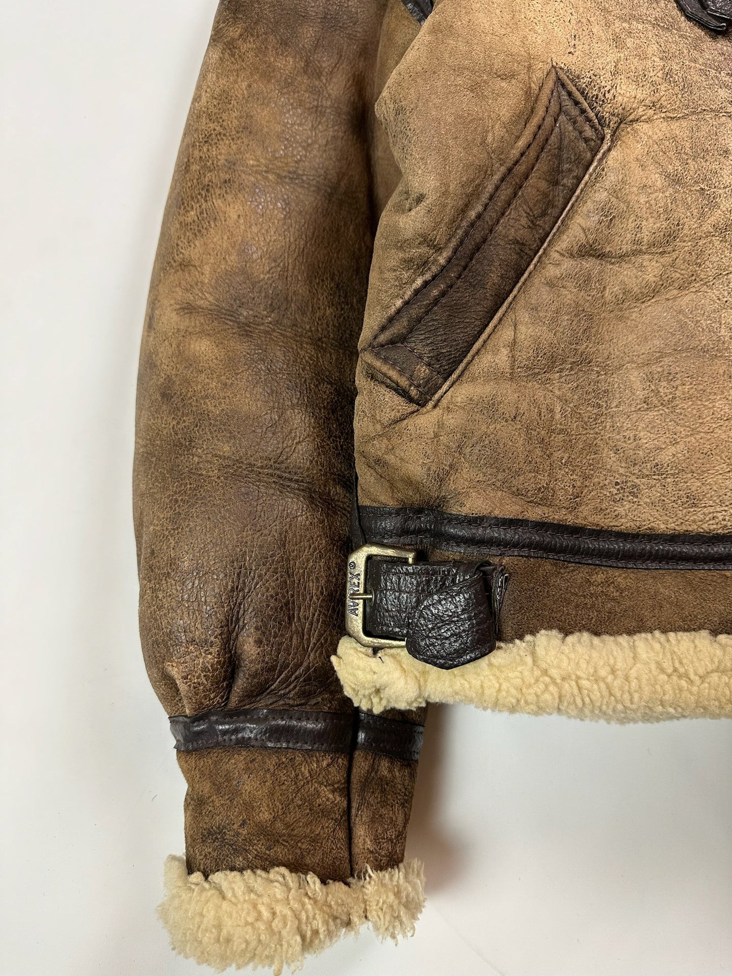 Vintage Avirex Shearling Sheepskin Bomber