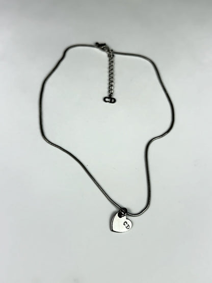 Vintage Dior Dangling Heart Necklace