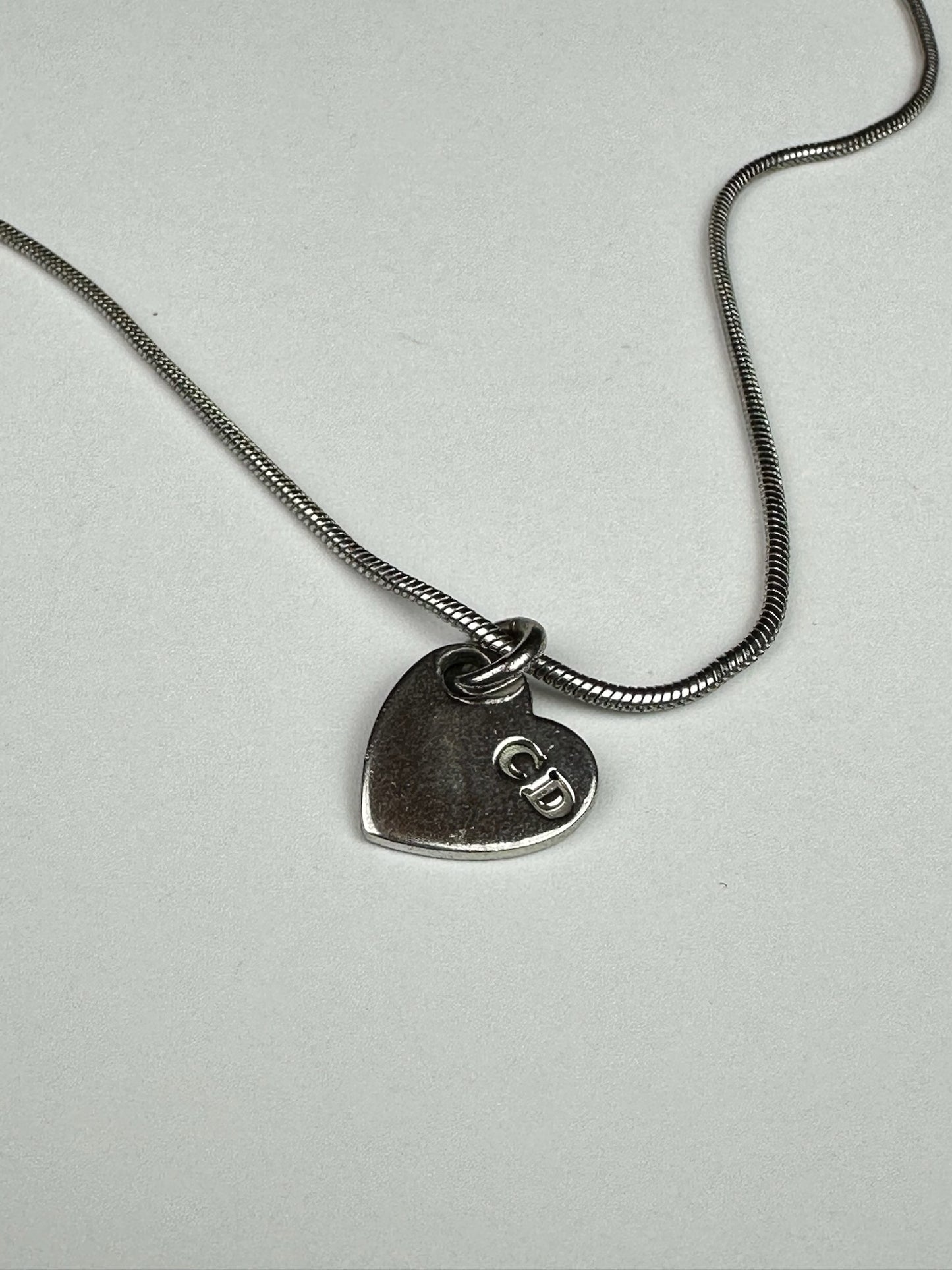 Vintage Dior Dangling Heart Necklace