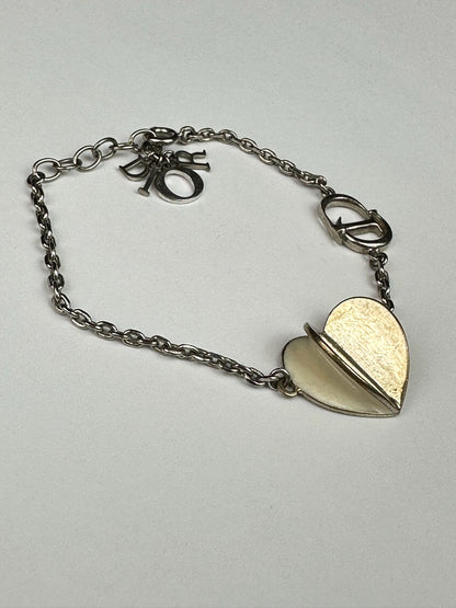 Vintage Dior Page Turning Heart Bracelet