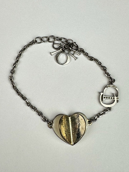 Vintage Dior Page Turning Heart Bracelet