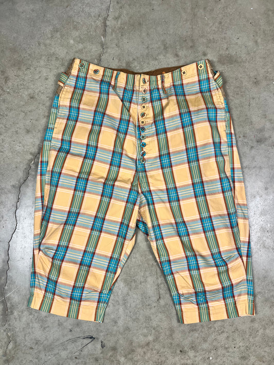Kapital Plaid Long Shorts (32-34)